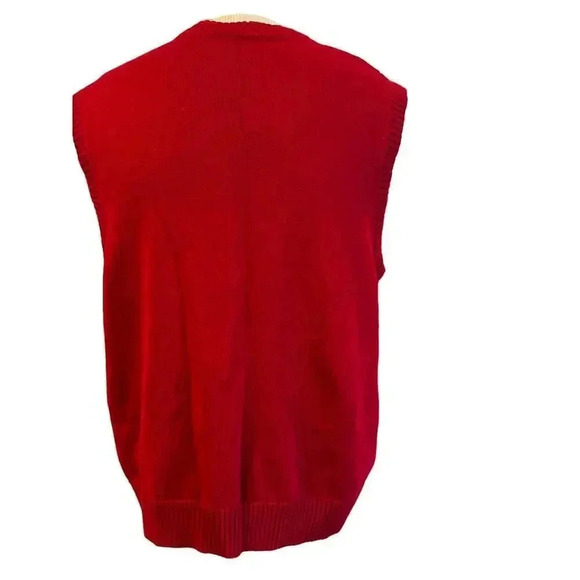 US POLO ASSN red sweater vest mens size xl - Picture 4 of 5